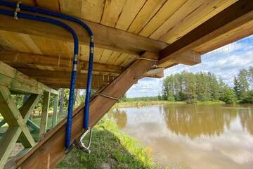 Фото номера Дом с 1 спальней Дома для отпуска Dragon house in the tree! Jacuzzi, Sauna , Apkure! г. Līči 73