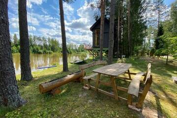 Фото номера Дом с 1 спальней Дома для отпуска Dragon house in the tree! Jacuzzi, Sauna , Apkure! г. Līči 56