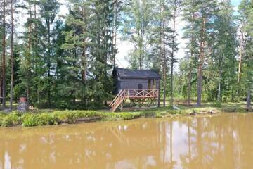 Фото номера Дом с 1 спальней Дома для отпуска Dragon house in the tree! Jacuzzi, Sauna , Apkure! г. Līči 54