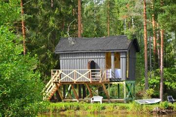 Фото номера Дом с 1 спальней Дома для отпуска Dragon house in the tree! Jacuzzi, Sauna , Apkure! г. Līči 16