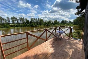 Фото номера Дом с 1 спальней Дома для отпуска Dragon house in the tree! Jacuzzi, Sauna , Apkure! г. Līči 21