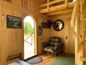 Фото номера Дом с 1 спальней Дома для отпуска Dragon house in the tree! Jacuzzi, Sauna , Apkure! г. Līči 91