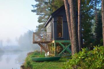 Фото номера Дом с 1 спальней Дома для отпуска Dragon house in the tree! Jacuzzi, Sauna , Apkure! г. Līči 92