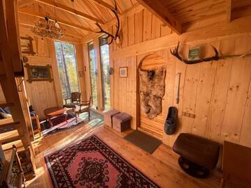 Фото номера Дом с 1 спальней Дома для отпуска Viking house in the tree! Jacuzzi, Sauna, Apkure! г. Līči 11