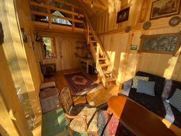 Фото номера Дом с 1 спальней Дома для отпуска Viking house in the tree! Jacuzzi, Sauna, Apkure! г. Līči 13