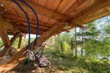 Фото номера Дом с 1 спальней Дома для отпуска Viking house in the tree! Jacuzzi, Sauna, Apkure! г. Līči 82