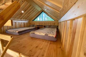 Фото номера Дом с 1 спальней Дома для отпуска Viking house in the tree! Jacuzzi, Sauna, Apkure! г. Līči 34